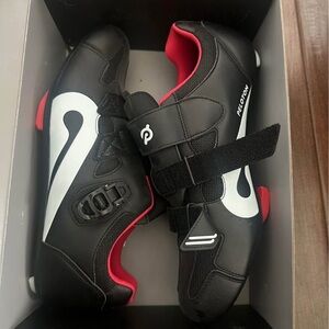 Peloton Black and Red Cycling Shoes